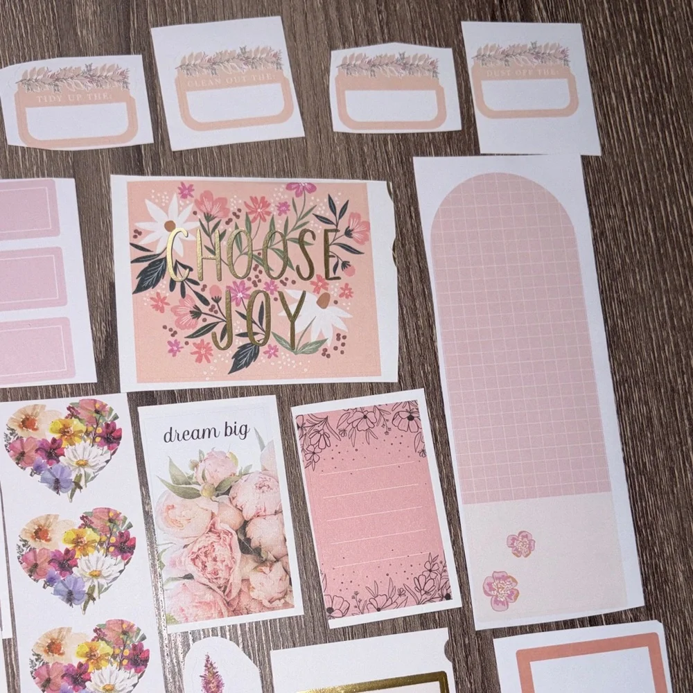 ❤️$3 Feminine Florals Not So Mystery Happy Planner Sticker Set